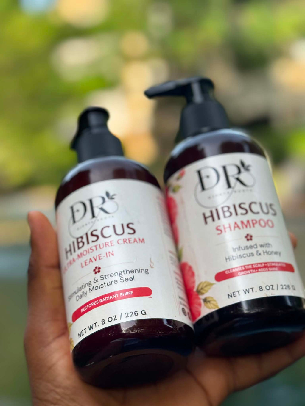 HIBISCUS Cream, shampoo & conditioner