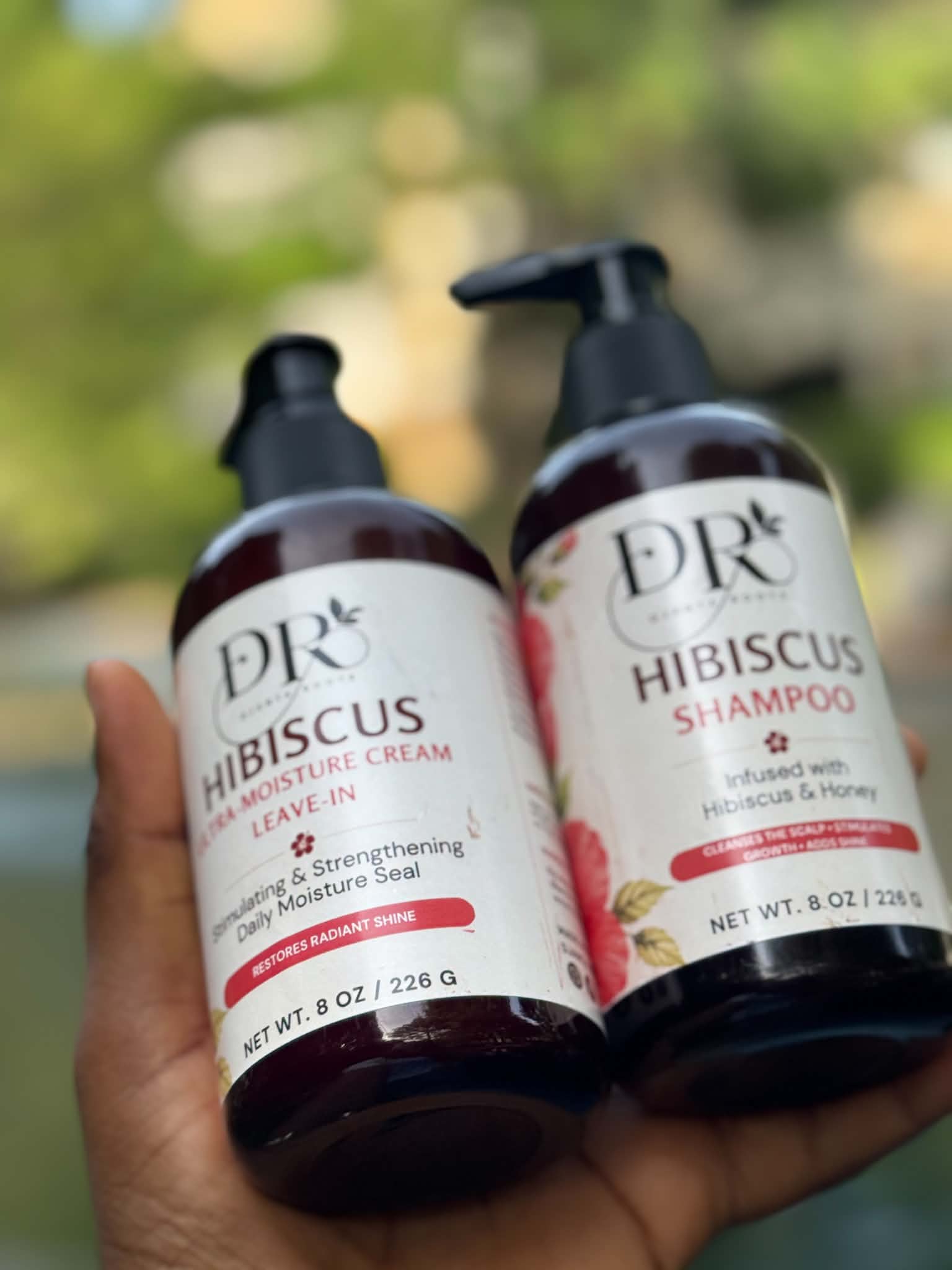 HIBISCUS Cream, shampoo & conditioner