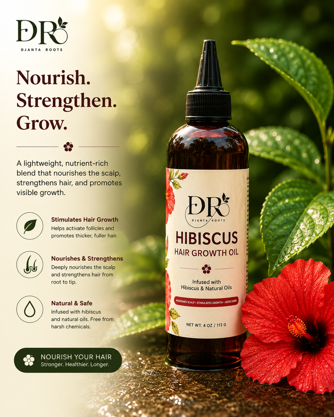 HIBISCUS  Hair growth oil