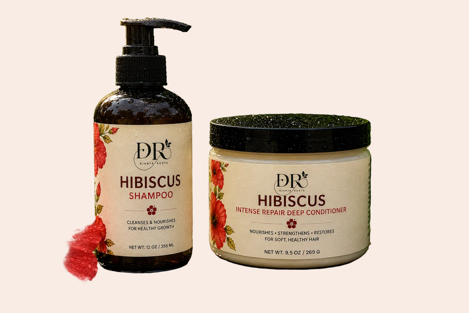 Djanta Roots HIBISCUS shampoo & conditioner